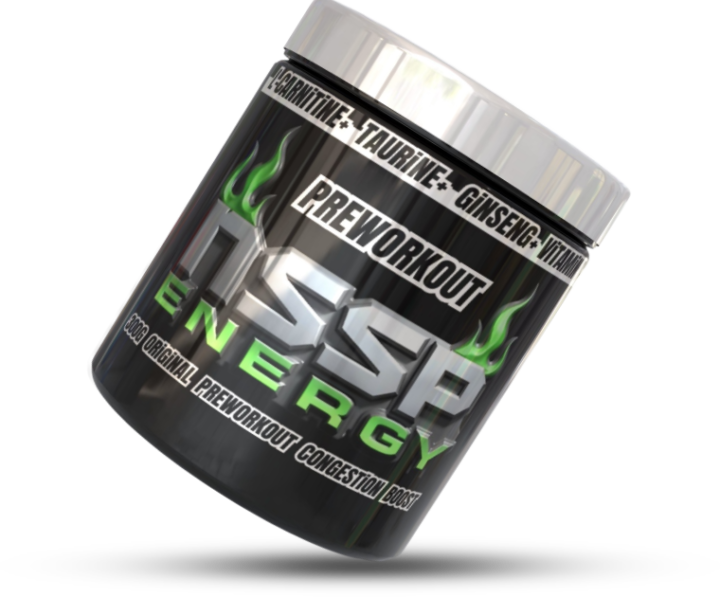 nssp preworkout à base de taurine, ginseng, vitaimine B et carnitine